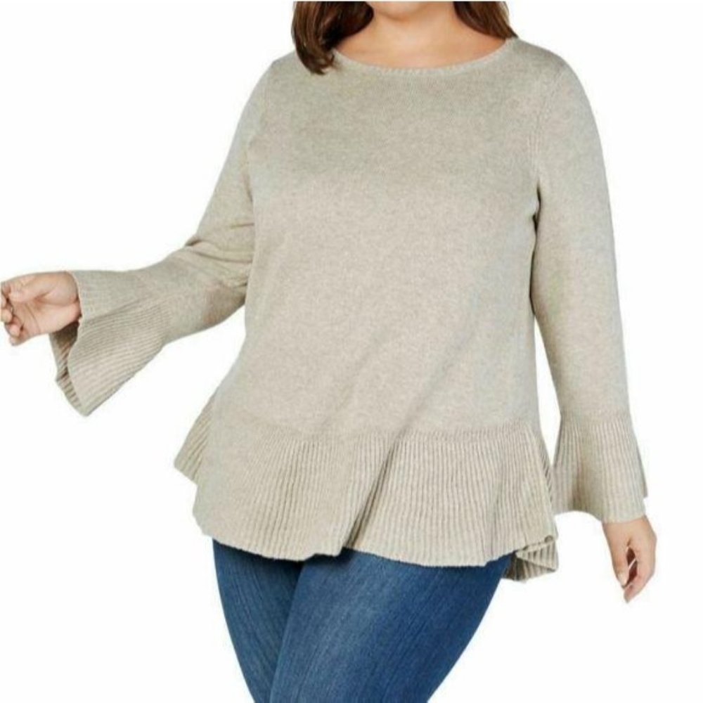 Style & Co Plus Bell Sleeve Sweater 3XL